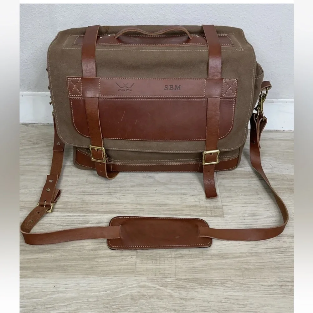 White Wing Business/ Travel Duffel waxed Bag.